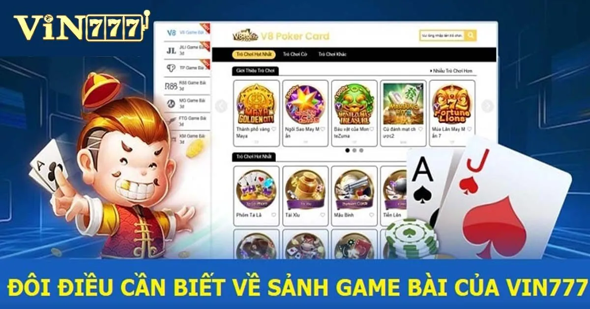 Game Bài Vin777 - Trải Nghiệm Sòng Bài Casino Quốc Tế Thu Nhỏ 1 Đôi nét về game bài Vin777