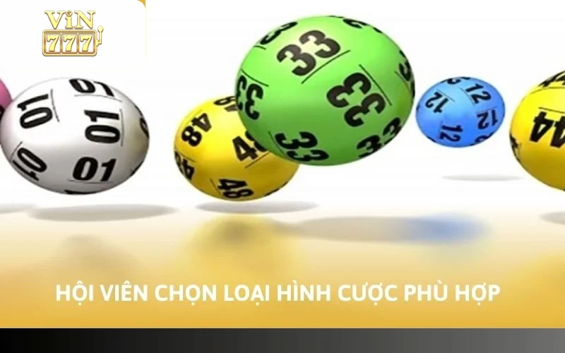 Hội viên lựa chọn loại hình cược phù hợp với nhu cầu